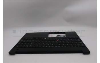 Lenovo 5M11S10174 C-Cover with keyboard, Spanish, Black, Backlight, UK