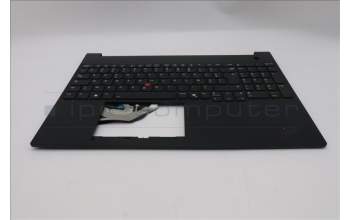 Lenovo 5M11S10175 C-Cover with keyboard, French, Black, Backlight