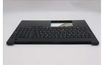 Lenovo 5M11S10184 C-Cover with keyboard, Hungarian, Black, Backlight, UK