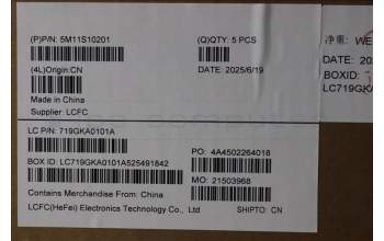 Lenovo 5M11S10201 C-Cover with keyboard, Russian, Black, Backlight, US