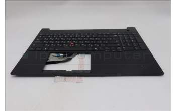Lenovo 5M11S10201 C-Cover with keyboard, Russian, Black, Backlight, US