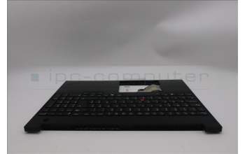 Lenovo 5M11S10205 C-Cover with keyboard, Slovenian, Black, Backlight, UK