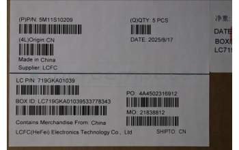 Lenovo 5M11S10209 C-Cover with keyboard, Swedish/Finnish, Black, Backlight, UK