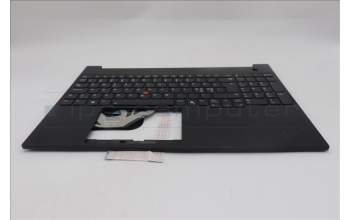 Lenovo 5M11S10212 C-Cover with keyboard, Nordic, Black, Backlight, UK