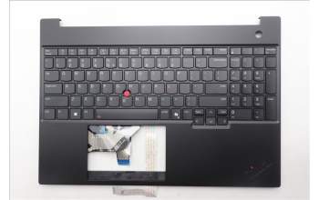 Lenovo 5M11S10224 C-Cover with keyboard, US English Euro, Black, Backlight, US