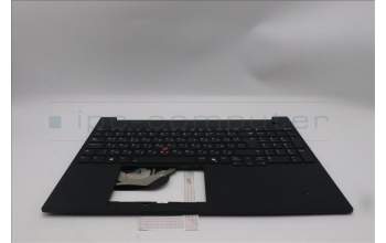 Lenovo 5M11S10229 C-Cover with keyboard, Bulgarian, Black, Backlight, UK