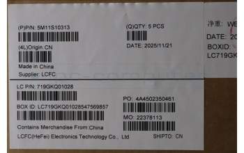 Lenovo 5M11S10313 C-Cover with keyboard, UK English, Black, UK