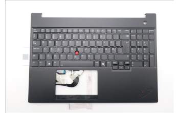 Lenovo 5M11S10351 C-Cover with keyboard, Danish, Black, Backlight, UK