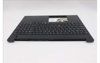 Lenovo 5M11S10351 C-Cover with keyboard, Danish, Black, Backlight, UK