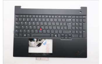 Lenovo 5M11S10356 C-Cover with keyboard, Spanish, Black, Backlight, UK