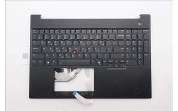 Lenovo 5M11S10364 C-Cover with keyboard, Greek, Black, Backlight, US