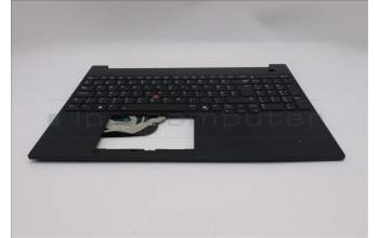 Lenovo 5M11S10367 C-Cover with keyboard, Hungarian, Black, Backlight, UK