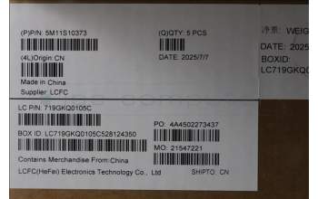 Lenovo 5M11S10373 C-Cover with keyboard, Italian, Black, Backlight, UK