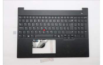 Lenovo 5M11S10379 C-Cover with keyboard, Portuguese, Black, Backlight, UK