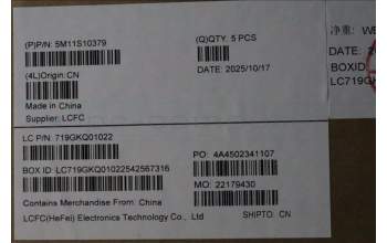 Lenovo 5M11S10379 C-Cover with keyboard, Portuguese, Black, Backlight, UK