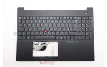 Lenovo 5M11S10398 C-Cover with keyboard, Switzerland, Black, Backlight, UK