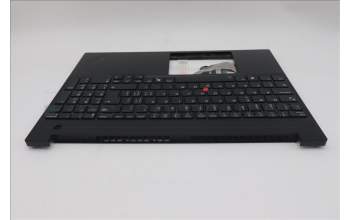 Lenovo 5M11S10398 C-Cover with keyboard, Switzerland, Black, Backlight, UK