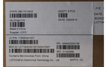 Lenovo 5M11S10403 C-Cover with keyboard, UK English, Black, Backlight, UK