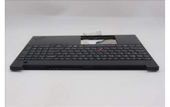 Lenovo 5M11S10406 C-Cover with keyboard, US English Euro, Black, Backlight, US