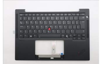Lenovo 5M11S15561 C-Cover with keyboard, Canadian French 058, Black, Backlight, UK