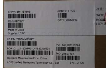 Lenovo 5M11S15561 C-Cover with keyboard, Canadian French 058, Black, Backlight, UK