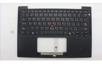 Lenovo 5M11S15563 C-Cover with keyboard, Arabic, Black, Backlight, US