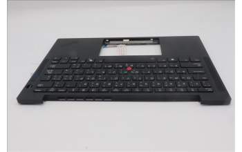 Lenovo 5M11S15564 C-Cover with keyboard, Arabic, Black, Backlight, US