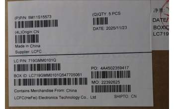 Lenovo 5M11S15573 C-Cover with keyboard, Bulgarian, Black, Backlight, UK