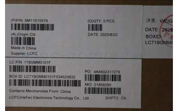 Lenovo 5M11S15579 C-Cover with keyboard, Czech Slovakian, Black, Backlight, UK