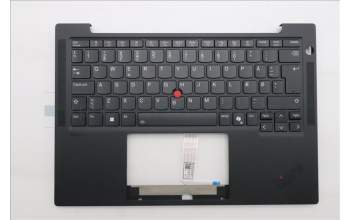 Lenovo 5M11S15581 C-Cover with keyboard, Danish, Black, Backlight, UK