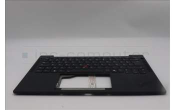 Lenovo 5M11S15594 C-Cover with keyboard, French, Black, Backlight, US