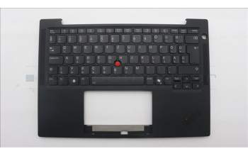 Lenovo 5M11S15609 C-Cover with keyboard, Hungarian, Black, Backlight, UK