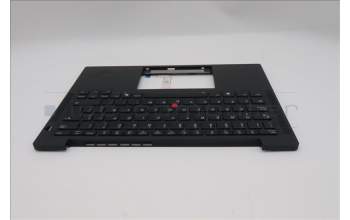 Lenovo 5M11S15624 C-Cover with keyboard, Spanish LA, Black, Backlight, UK
