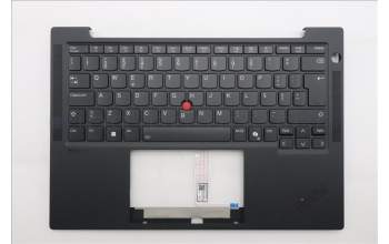 Lenovo 5M11S15635 C-Cover with keyboard, Portuguese, Black, Backlight, UK