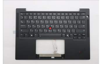 Lenovo 5M11S15639 C-Cover with keyboard, Russian, Black, Backlight, US