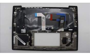 Lenovo 5M11S15643 C-Cover with keyboard, Slovenian, Black, Backlight, UK