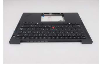 Lenovo 5M11S15675 C-Cover with keyboard, Arabic, Black, Backlight, WWAN, US