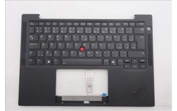Lenovo 5M11S15690 C-Cover with keyboard, Czech Slovakian, Black, Backlight, WWAN, UK