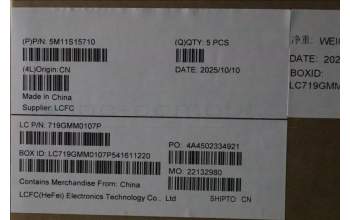 Lenovo 5M11S15710 C-Cover with keyboard, German, Black, Backlight, WWAN, UK