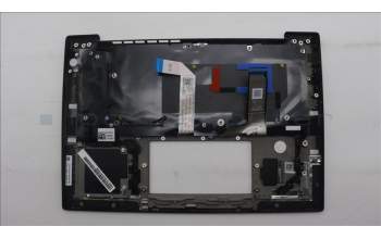 Lenovo 5M11S15754 C-Cover with keyboard, Slovenian, Black, Backlight, WWAN, UK