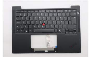 Lenovo 5M11S15759 C-Cover with keyboard, Swedish/Finnish, Black, Backlight, WWAN, UK