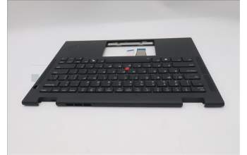 Lenovo 5M11S15889 C-Cover with keyboard, English, Black, Backlight, US