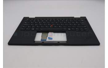 Lenovo 5M11S15893 C-Cover with keyboard, Estonian, Black, Backlight, UK