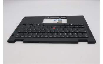 Lenovo 5M11S15893 C-Cover with keyboard, Estonian, Black, Backlight, UK