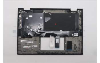 Lenovo 5M11S15897 C-Cover with keyboard, US English Euro, Black, Backlight, US