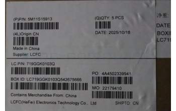 Lenovo 5M11S15913 C-Cover with keyboard, Greek, Black, Backlight, US