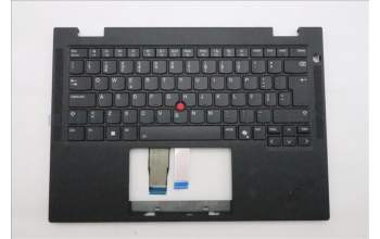 Lenovo 5M11S15953 C-Cover with keyboard, Portuguese, Black, Backlight, UK