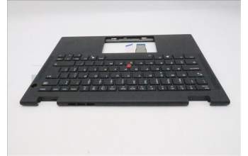 Lenovo 5M11S15953 C-Cover with keyboard, Portuguese, Black, Backlight, UK