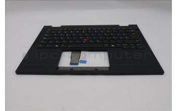 Lenovo 5M11S15965 C-Cover with keyboard, Spanish, Black, Backlight, UK