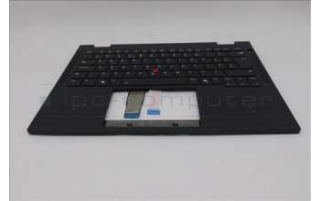 Lenovo 5M11S15993 C-Cover with keyboard, UK English, Black, Backlight, UK